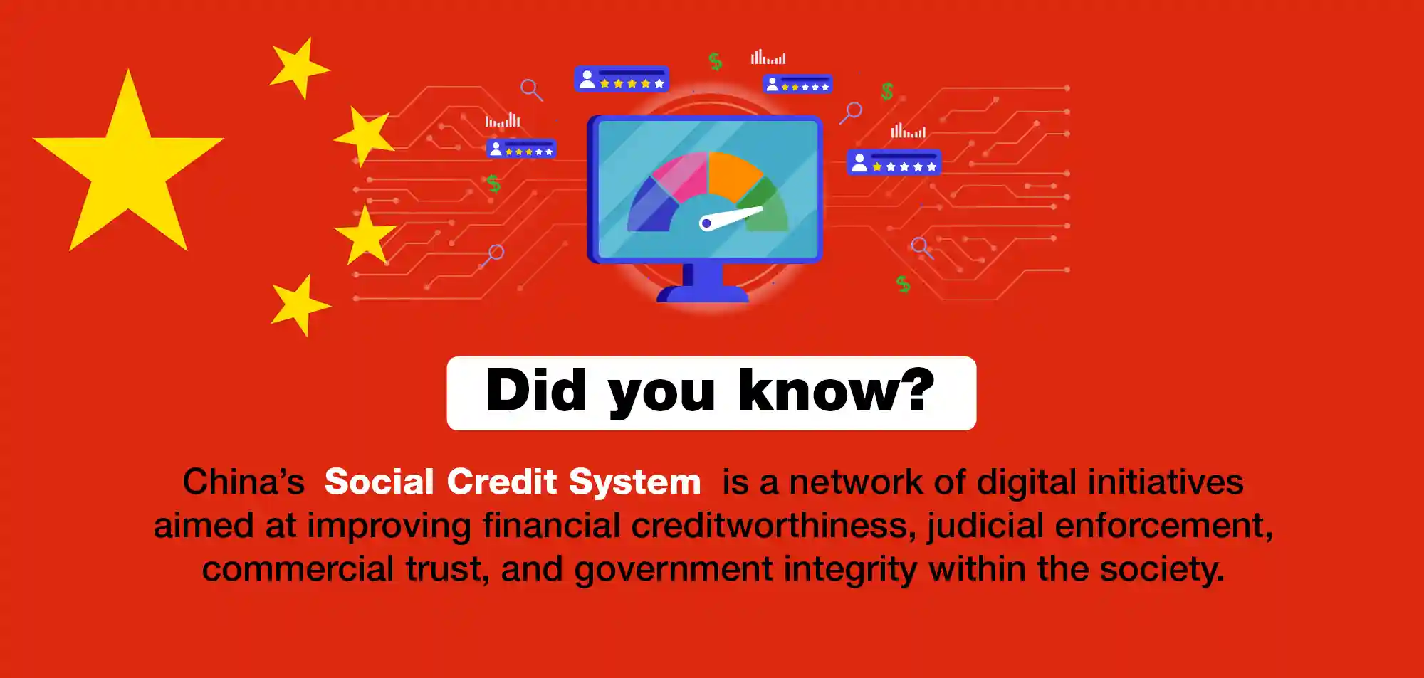 Social credit system digital IDs